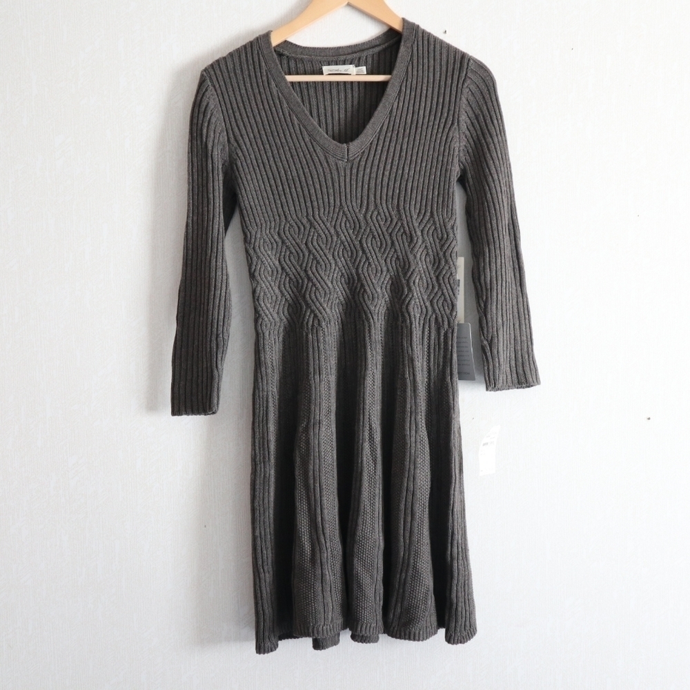 NWT Eliza J  cable  knit Sweater Dress